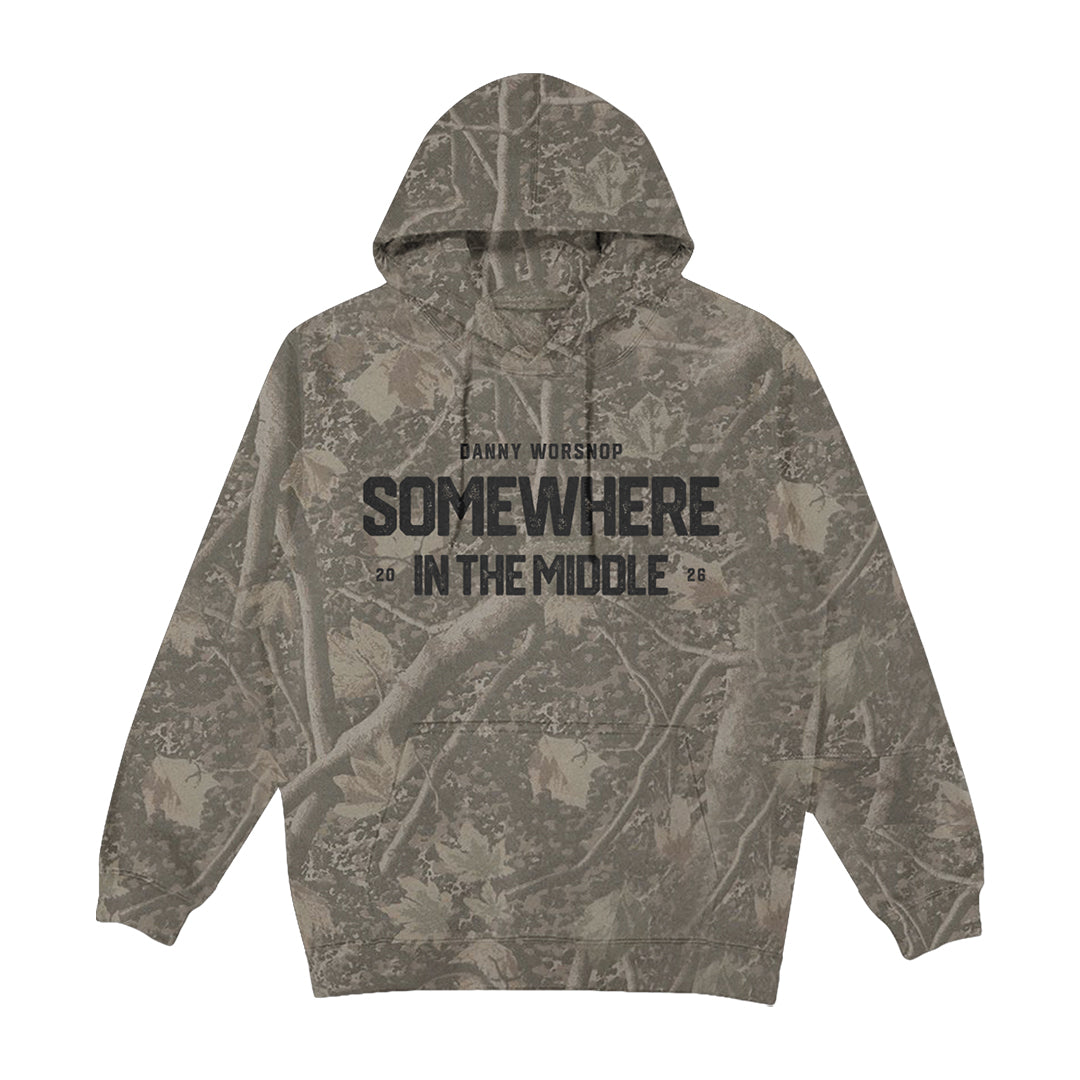 Somewhere In The Middle Hoodie - Midweight Deadwood Camo